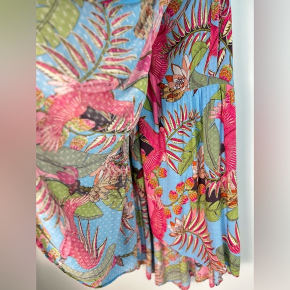 RACHEL Rachel Roy Tropical Print Wrap Maxi Skirt - Picture 3 of 11